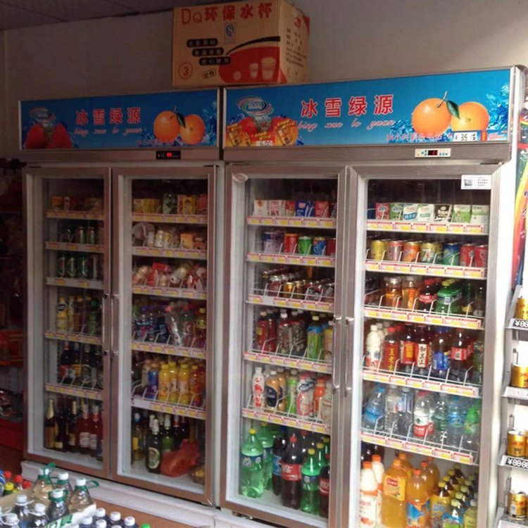 冰雪天福便利店商用雙門(mén)飲料冰柜 冷藏展示與高效保鮮的完美平衡